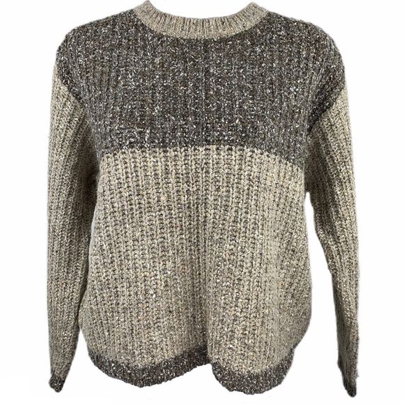 Vintage Paris Sport Club Oversized Crop Sweater - Picture 1 of 4